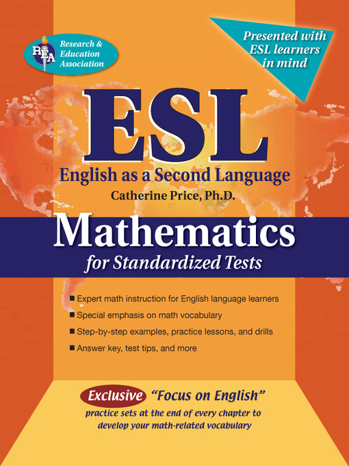 Title details for ESL Mathematics for Standardized Tests by Catherine Price - Available